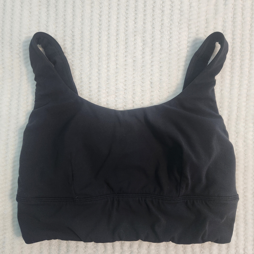 Lululemon Sports Bra Tank Top Size 8 Black